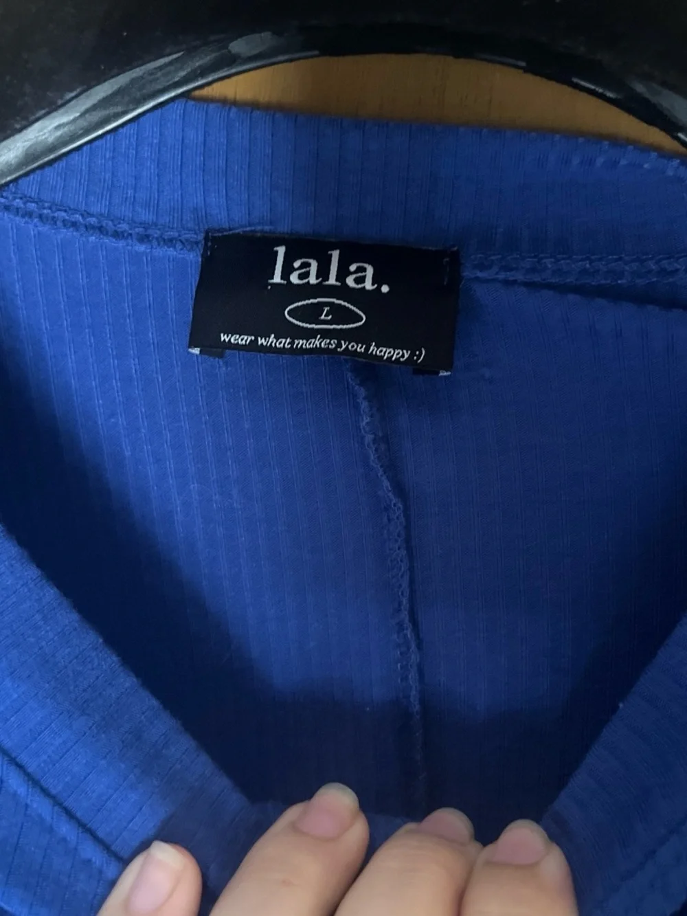 Dressed in LALA Royal Blue Short-Sleeve and pants set